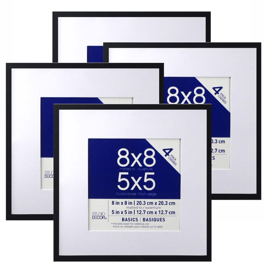 Basics Multipurpose Wall Frames By Studio Decor 4 Pack 5 X 5